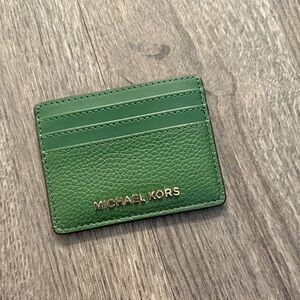 Michael Kors Emerald Green Card Holder